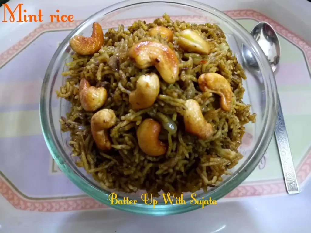 Mint Rice or Pulao Recipe